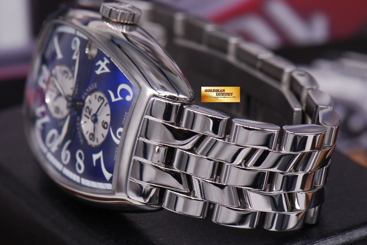 [SOLD] FRANCK MULLER MASTER BANKER 3 GMT CURVEX AUTOMATIC BLUE (MINT)