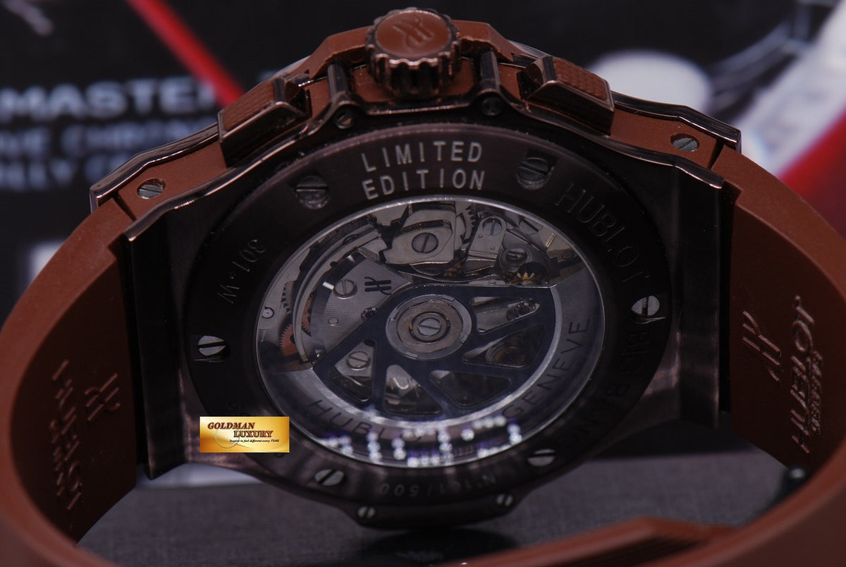 [SOLD] HUBLOT BIG BANG CHRONOGRAPH “CHOCOLATE” 44mm CERAMIC BEZEL AUTOMATIC (MINT)