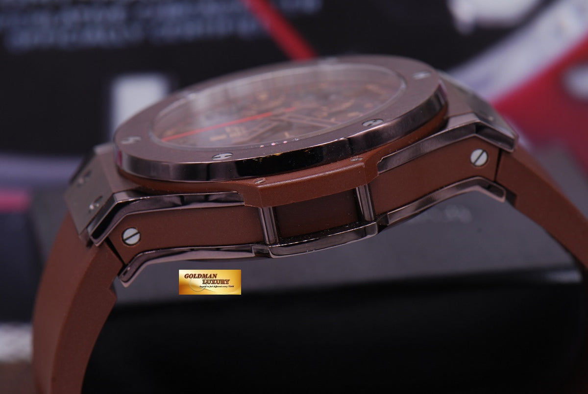 [SOLD] HUBLOT BIG BANG CHRONOGRAPH “CHOCOLATE” 44mm CERAMIC BEZEL AUTOMATIC (MINT)