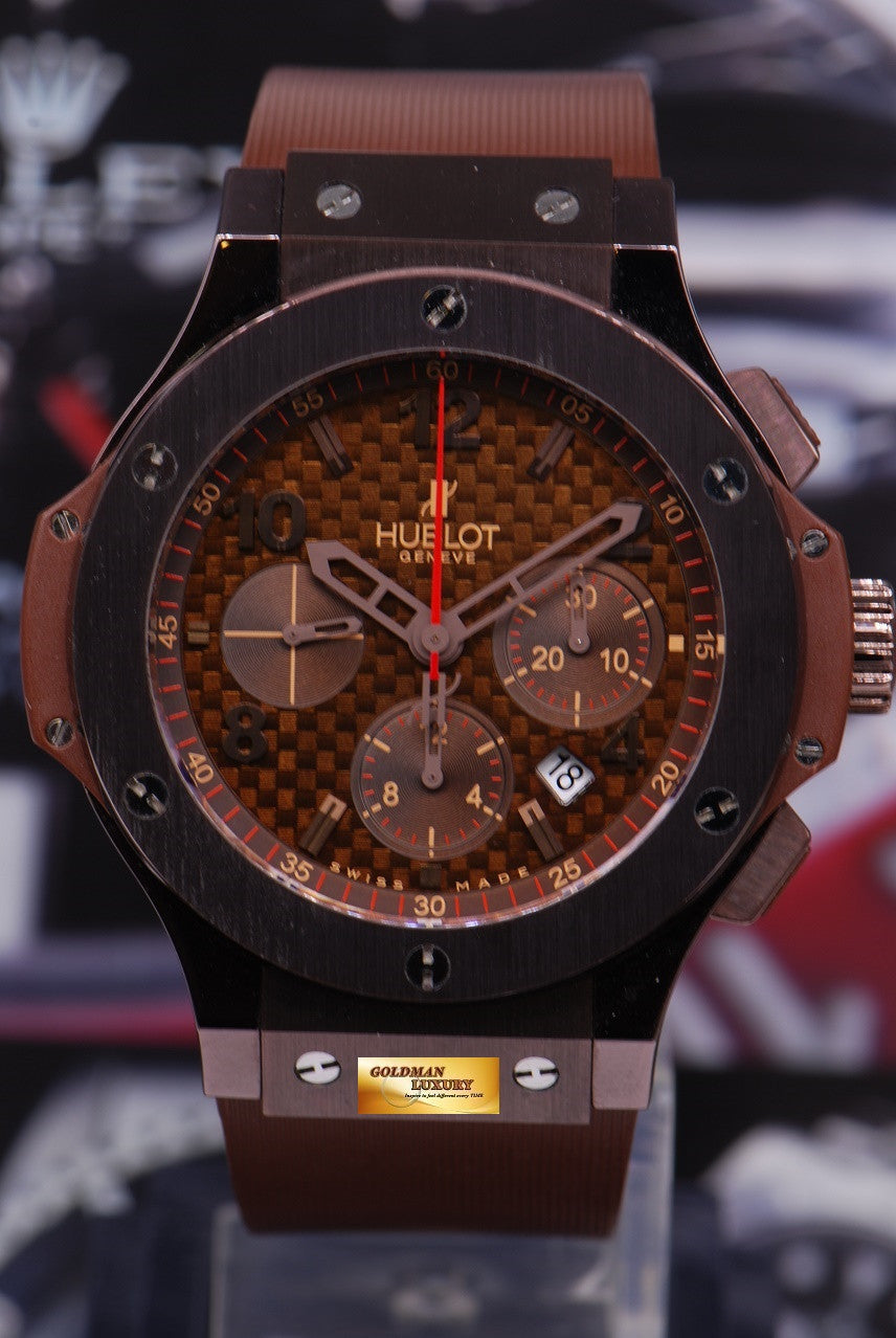 [SOLD] HUBLOT BIG BANG CHRONOGRAPH “CHOCOLATE” 44mm CERAMIC BEZEL AUTOMATIC (MINT)