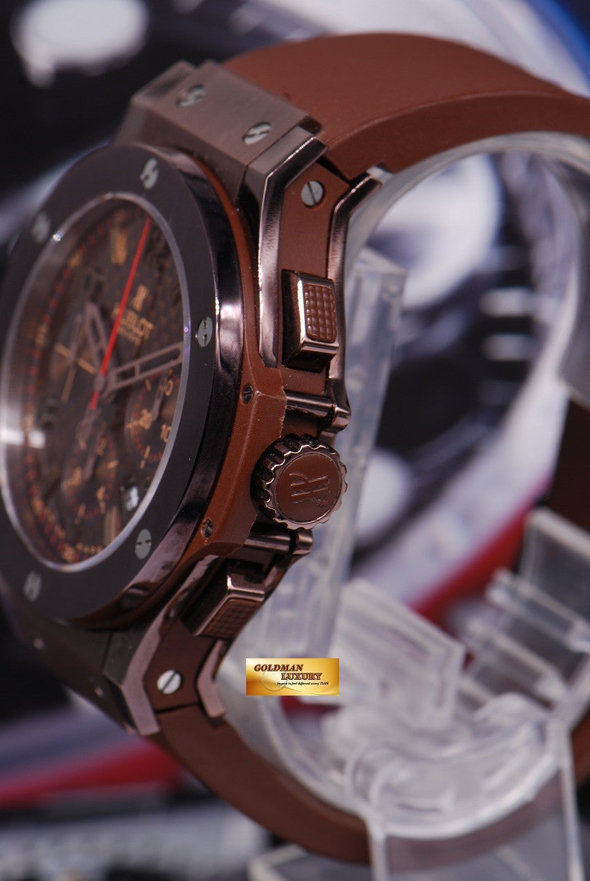 [SOLD] HUBLOT BIG BANG CHRONOGRAPH “CHOCOLATE” 44mm CERAMIC BEZEL AUTOMATIC (MINT)