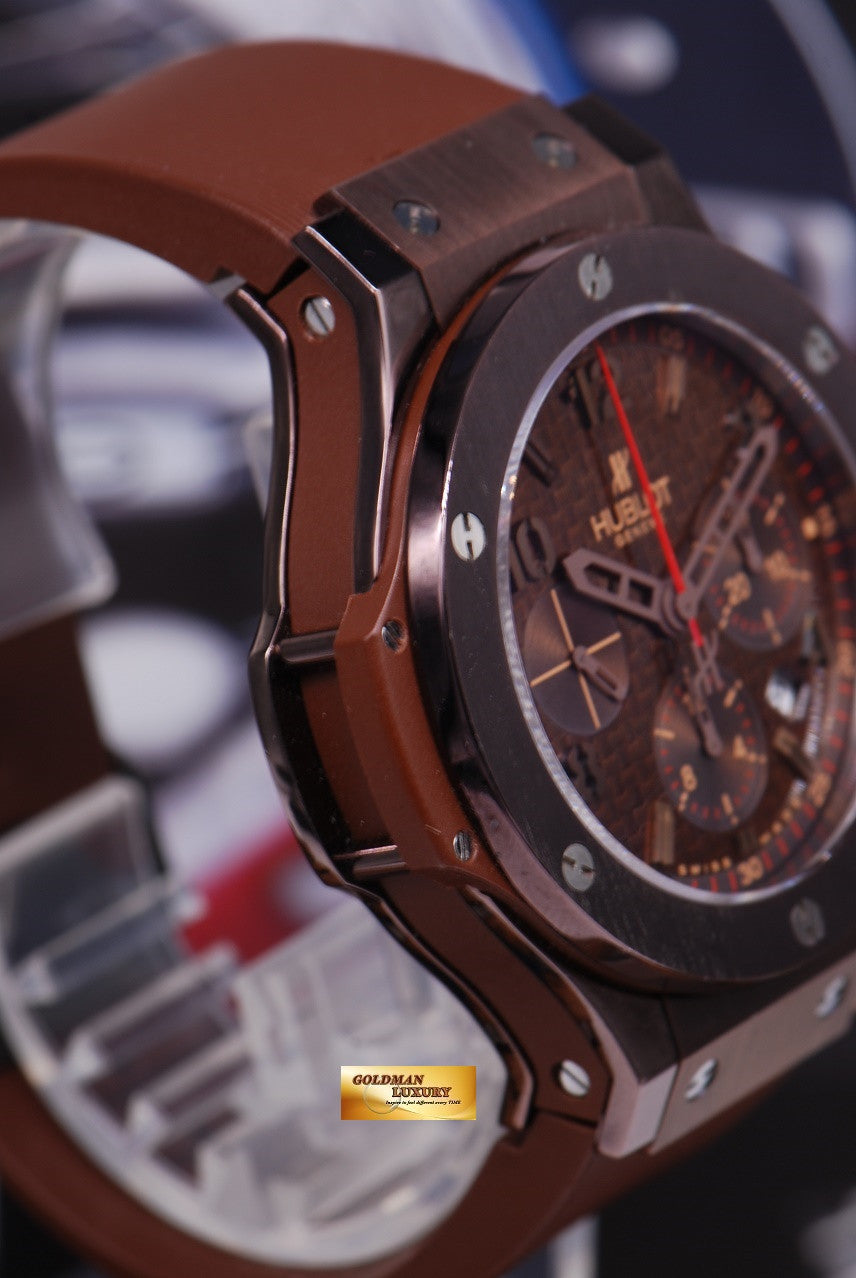 [SOLD] HUBLOT BIG BANG CHRONOGRAPH “CHOCOLATE” 44mm CERAMIC BEZEL AUTOMATIC (MINT)