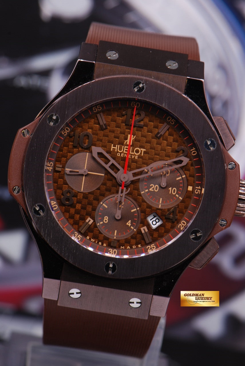 [SOLD] HUBLOT BIG BANG CHRONOGRAPH “CHOCOLATE” 44mm CERAMIC BEZEL AUTOMATIC (MINT)