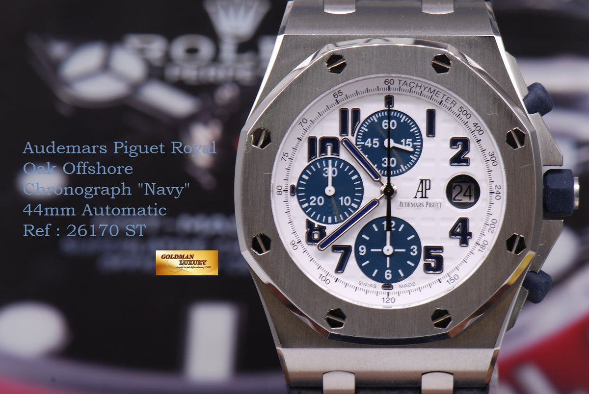 [SOLD] AUDEMARS PIGUET ROYAL OAK OFFSHORE 44mm CHRONOGRAPH NAVY AUTOMATIC (MINT)