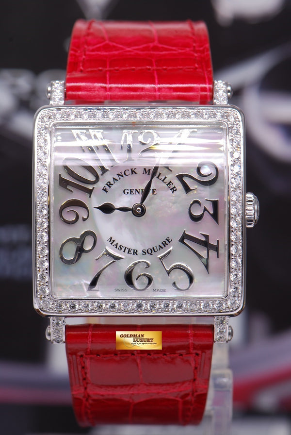 [SOLD] FRANCK MULLER MASTER SQUARE MOP SS 1 ROW DIAMONDS QUARTZ Ref 6002M  (NEW)