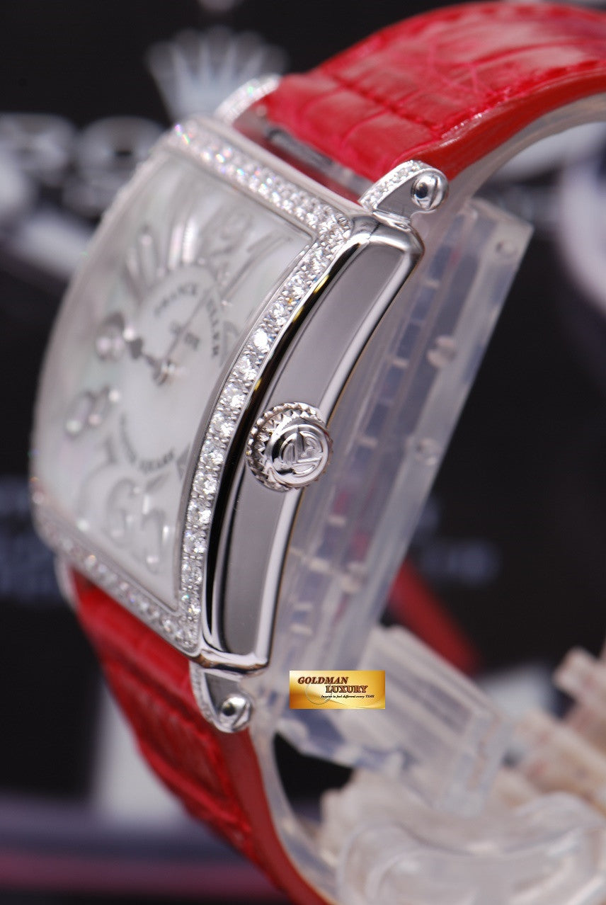 [SOLD] FRANCK MULLER MASTER SQUARE MOP SS 1 ROW DIAMONDS QUARTZ Ref 6002M  (NEW)