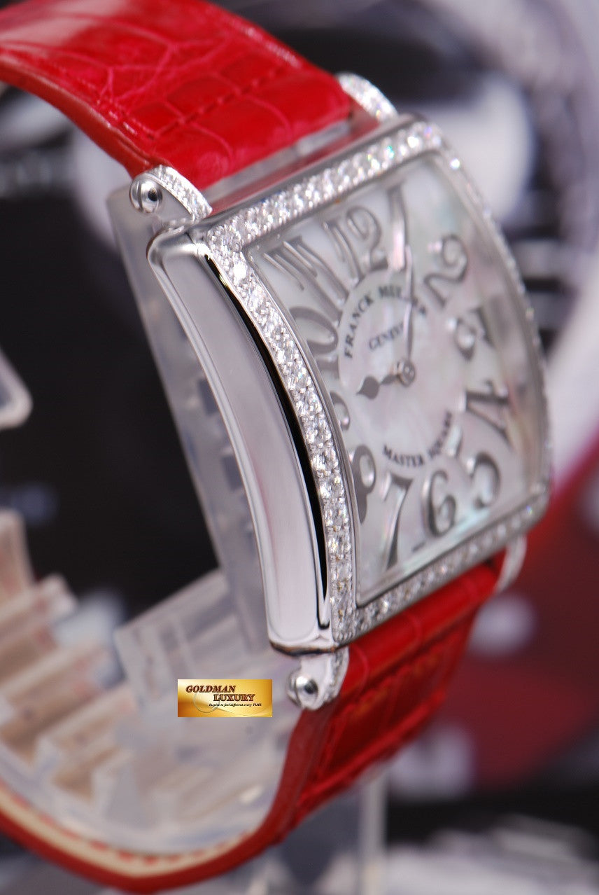 [SOLD] FRANCK MULLER MASTER SQUARE MOP SS 1 ROW DIAMONDS QUARTZ Ref 6002M  (NEW)