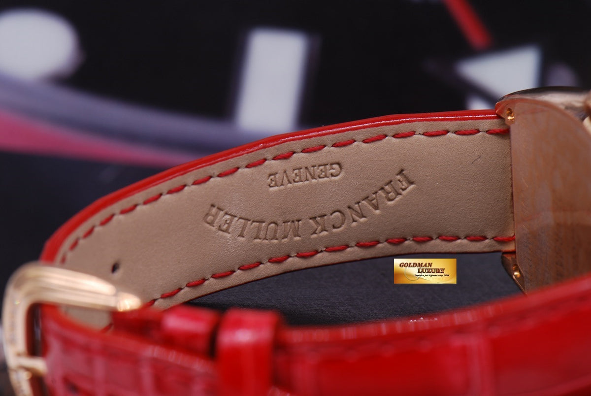 [SOLD] FRANCK MULLER CURVEX 18K ROSE GOLD COLOR DREAMS 1 ROW DIAMONDS QUARTZ Ref 2852 B  (NEW)