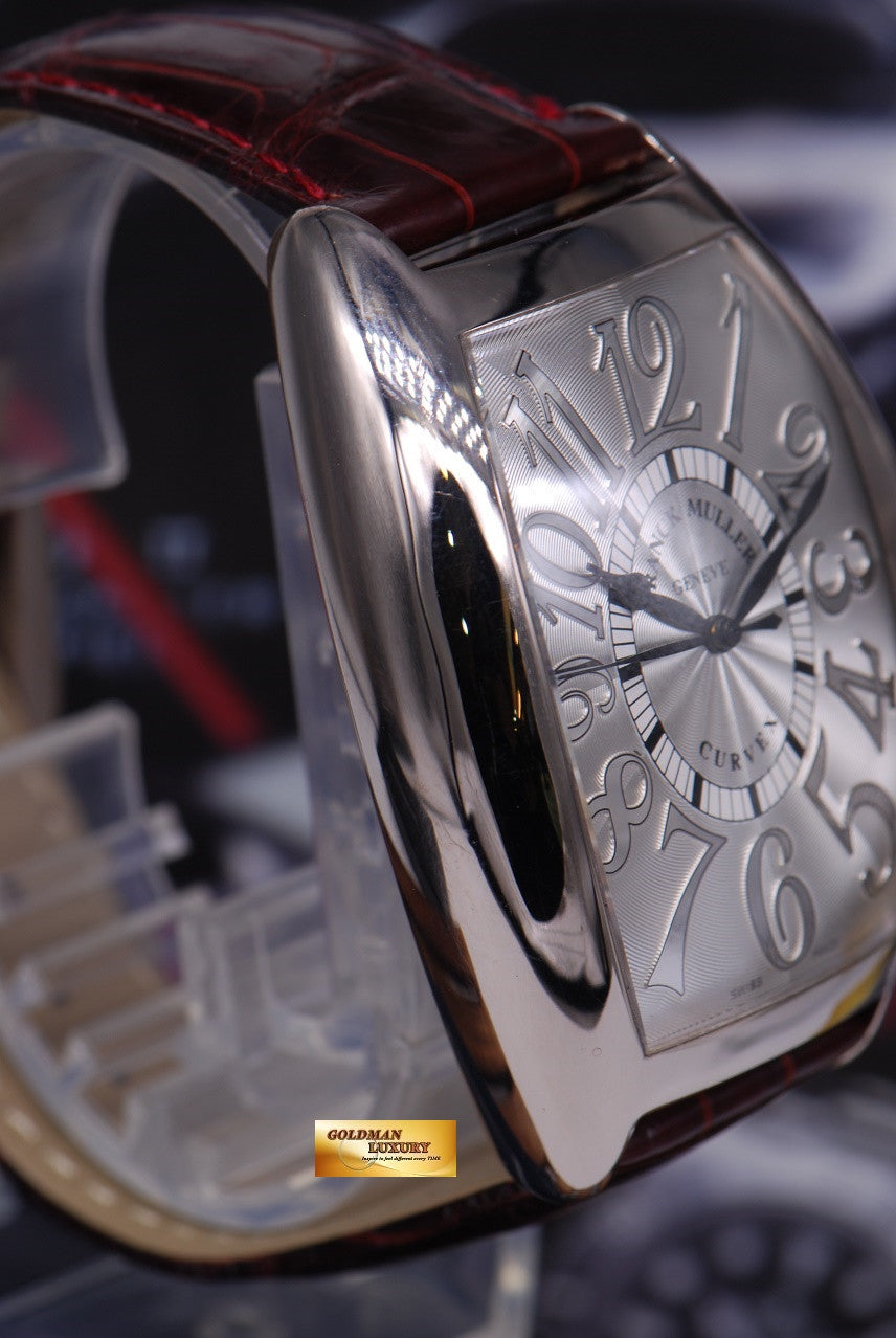[SOLD] FRANCK MULLER CURVEX 18K WHITE GOLD GENTS RELIEF AUTOMATIC Ref 8880 SC (MINT)