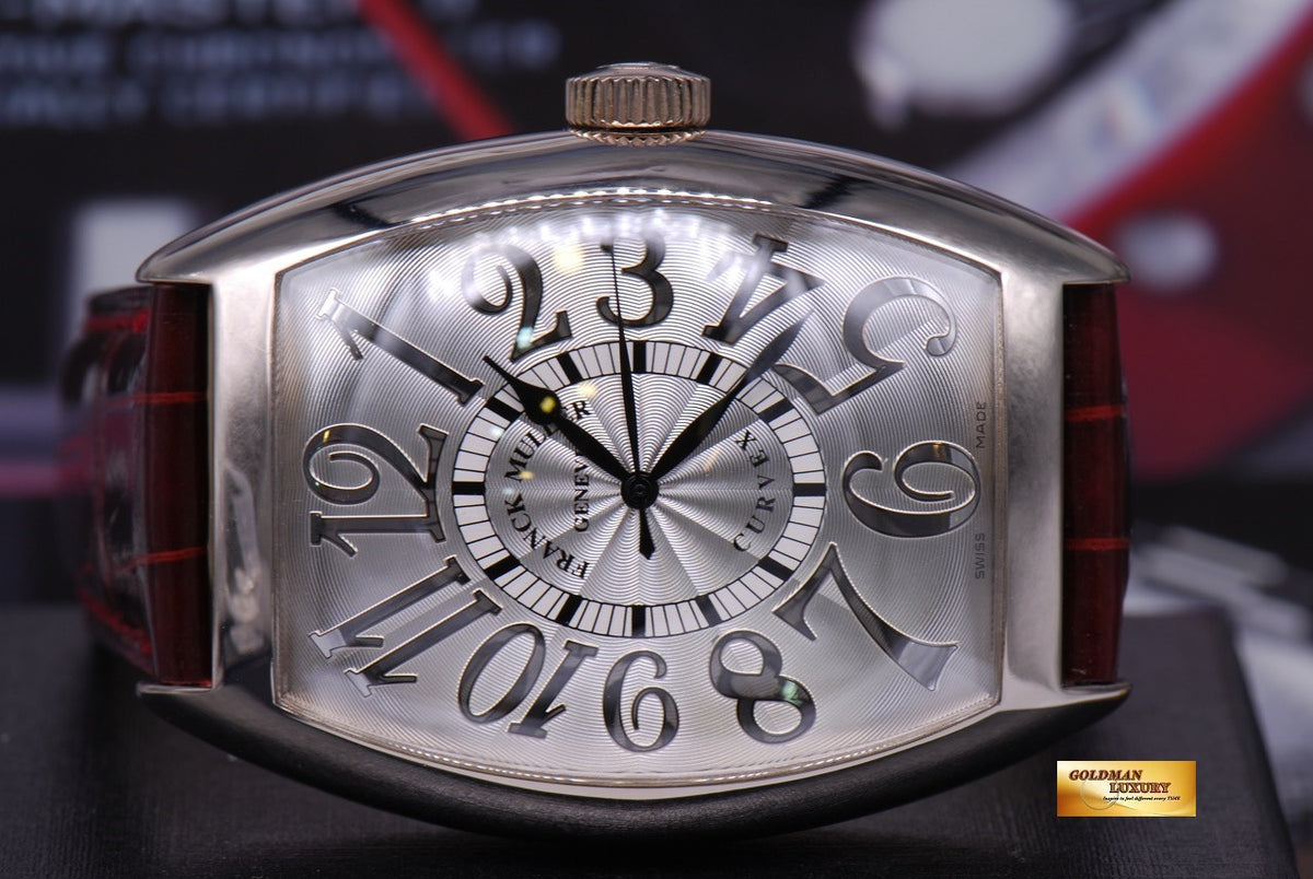 [SOLD] FRANCK MULLER CURVEX 18K WHITE GOLD GENTS RELIEF AUTOMATIC Ref 8880 SC (MINT)