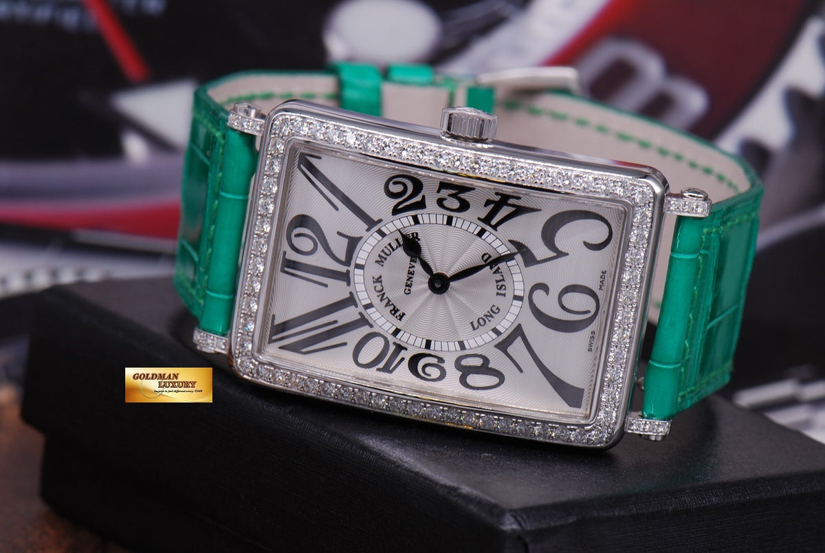 [SOLD] FRANCK MULLER LONG ISLAND 1 ROW DIAMONDS QUARTZ 1002 QZ D 1R (NEW)