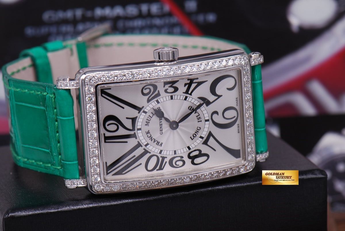 [SOLD] FRANCK MULLER LONG ISLAND 1 ROW DIAMONDS QUARTZ 1002 QZ D 1R (NEW)