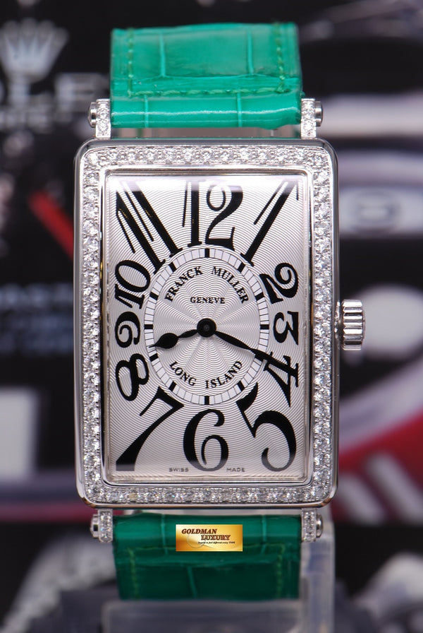 [SOLD] FRANCK MULLER LONG ISLAND 1 ROW DIAMONDS QUARTZ 1002 QZ D 1R (NEW)
