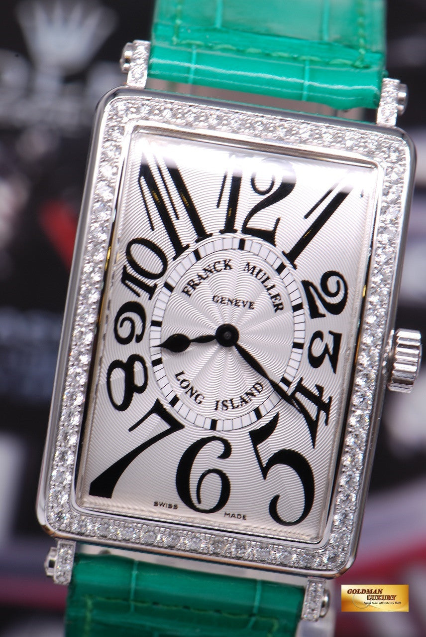 [SOLD] FRANCK MULLER LONG ISLAND 1 ROW DIAMONDS QUARTZ 1002 QZ D 1R (NEW)