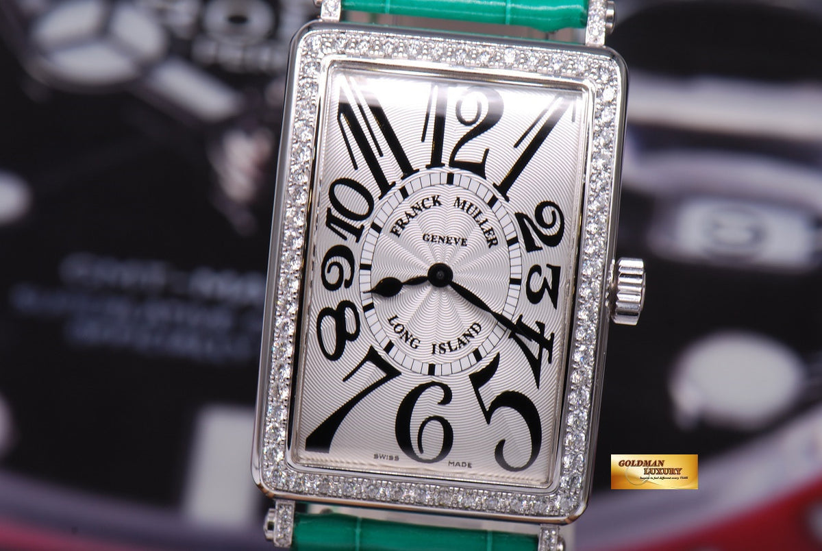 [SOLD] FRANCK MULLER LONG ISLAND 1 ROW DIAMONDS QUARTZ 1002 QZ D 1R (NEW)
