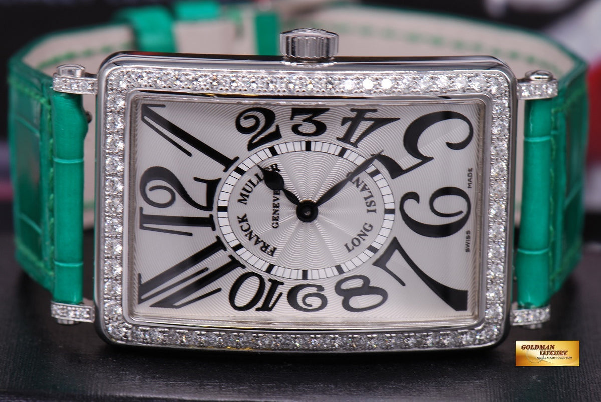 [SOLD] FRANCK MULLER LONG ISLAND 1 ROW DIAMONDS QUARTZ 1002 QZ D 1R (NEW)