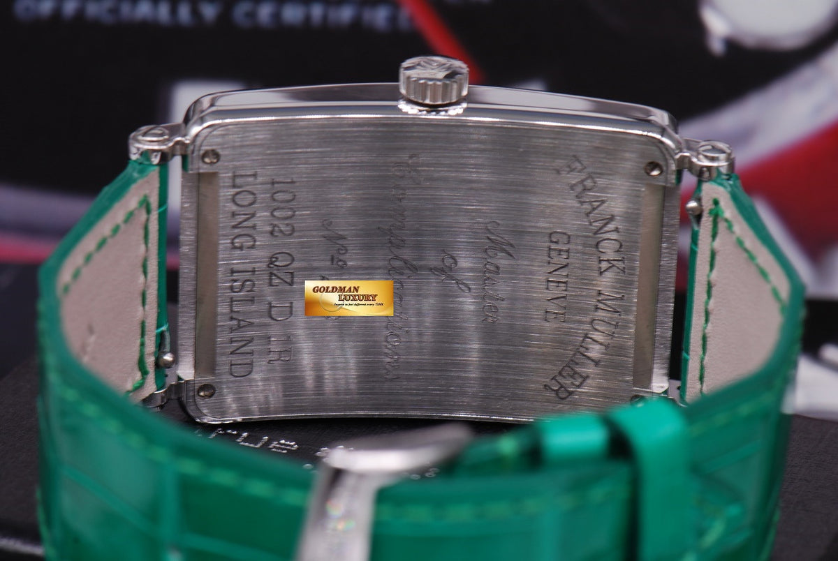 [SOLD] FRANCK MULLER LONG ISLAND 1 ROW DIAMONDS QUARTZ 1002 QZ D 1R (NEW)