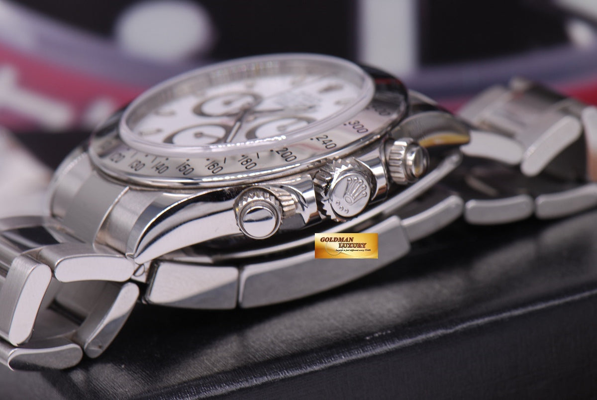 [SOLD] ROLEX OYSTER PERPETUAL DAYTONA SS WHITE Ref : 116520 (MINT)