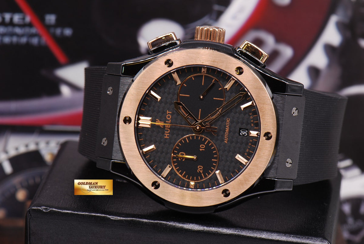 [SOLD] HUBLOT CLASSIC FUSION CERAMIC & ROSE GOLD 45mm CHRONOGRAPH (LNIB)