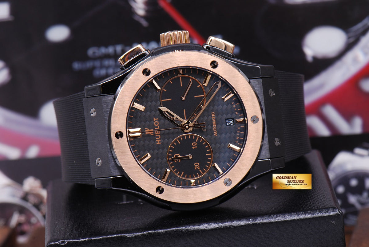 [SOLD] HUBLOT CLASSIC FUSION CERAMIC & ROSE GOLD 45mm CHRONOGRAPH (LNIB)
