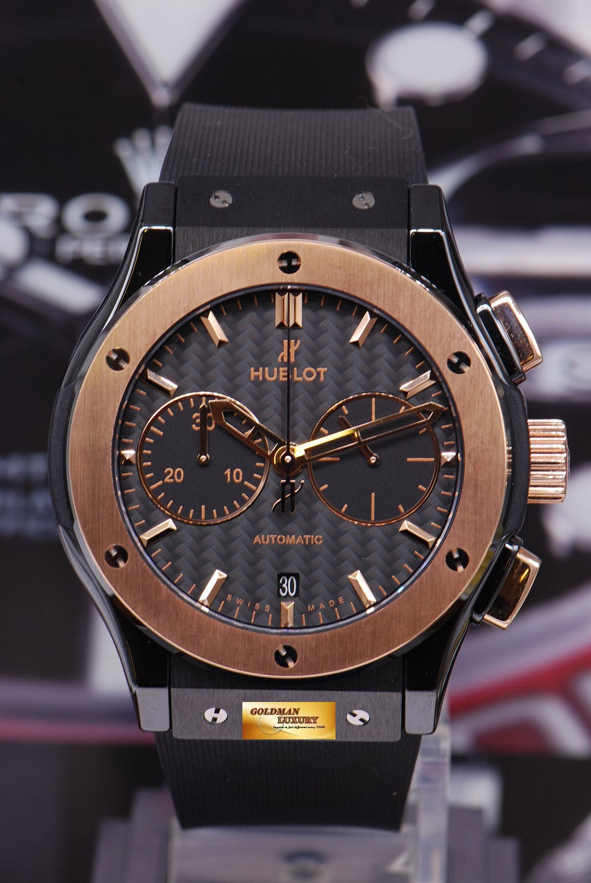 [SOLD] HUBLOT CLASSIC FUSION CERAMIC & ROSE GOLD 45mm CHRONOGRAPH (LNIB)
