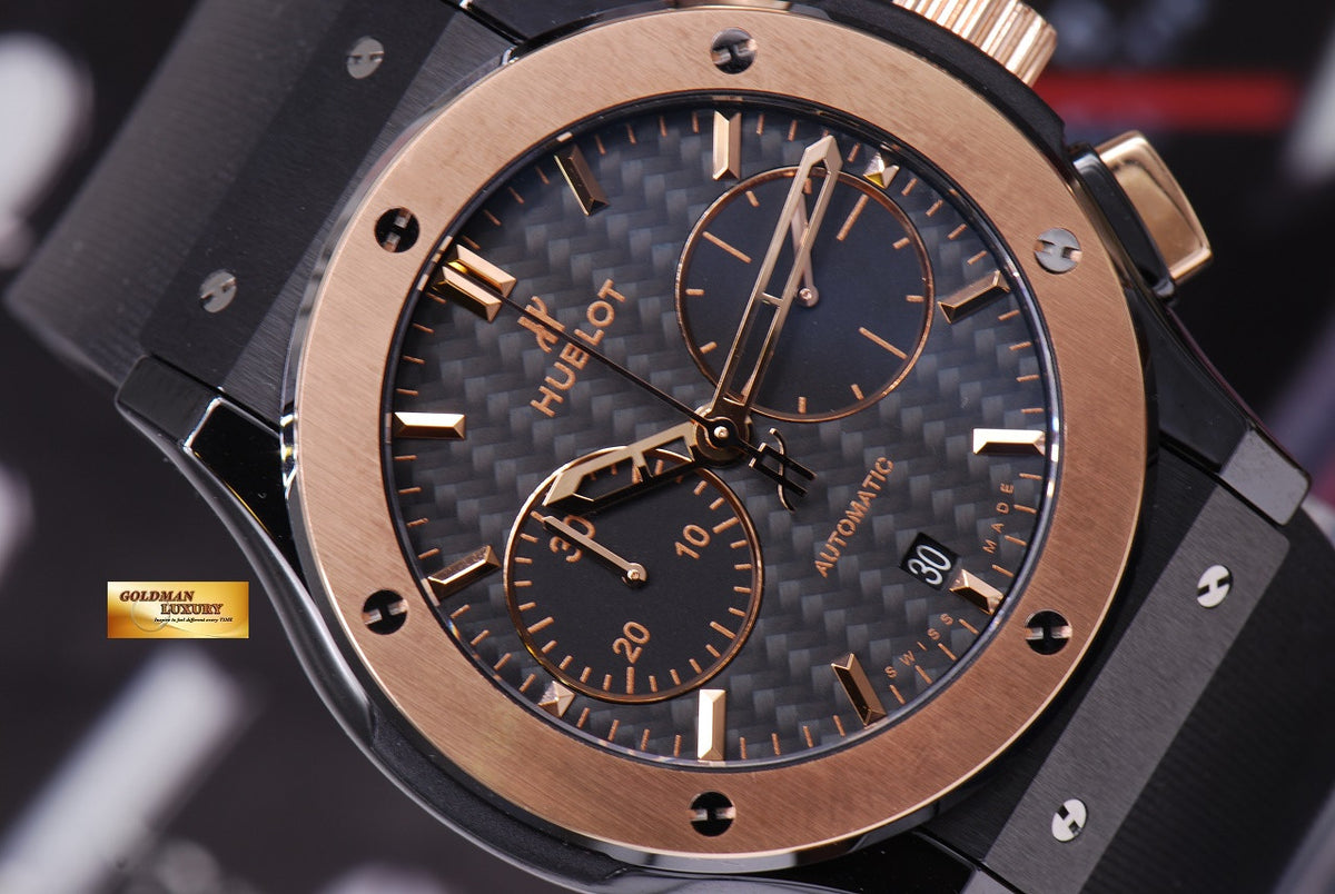 [SOLD] HUBLOT CLASSIC FUSION CERAMIC & ROSE GOLD 45mm CHRONOGRAPH (LNIB)