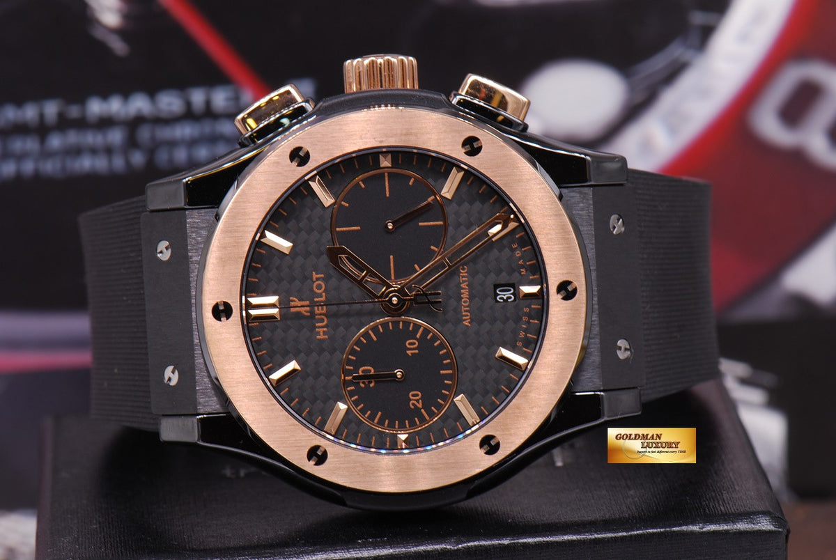 [SOLD] HUBLOT CLASSIC FUSION CERAMIC & ROSE GOLD 45mm CHRONOGRAPH (LNIB)
