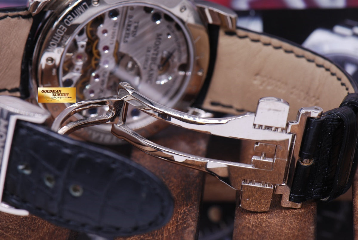 MONT BLANC NICOLAS RIEUSSEC CHRONOGRAPH 42mm 18K WHITE GOLD MANUAL (MINT)