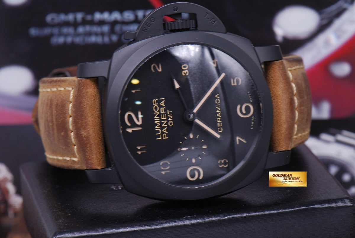 [SOLD] PANERAI LUMINOR GMT CERAMICA PAM 441 AUTOMATIC (MINT)