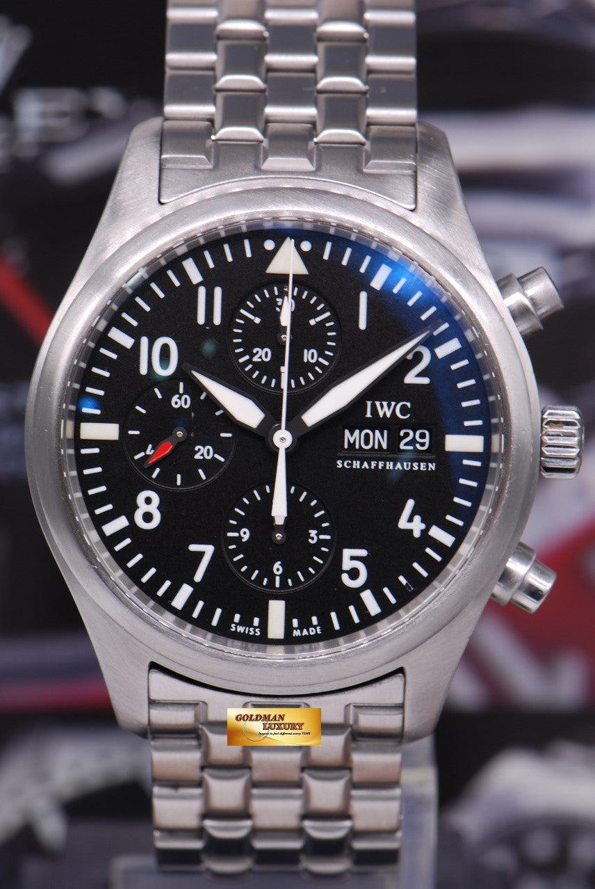 [SOLD] IWC PILOT’S CHRONOGRAPH 42mm DAY-DATE IW-3777 AUTOMATIC (NEAR MINT)