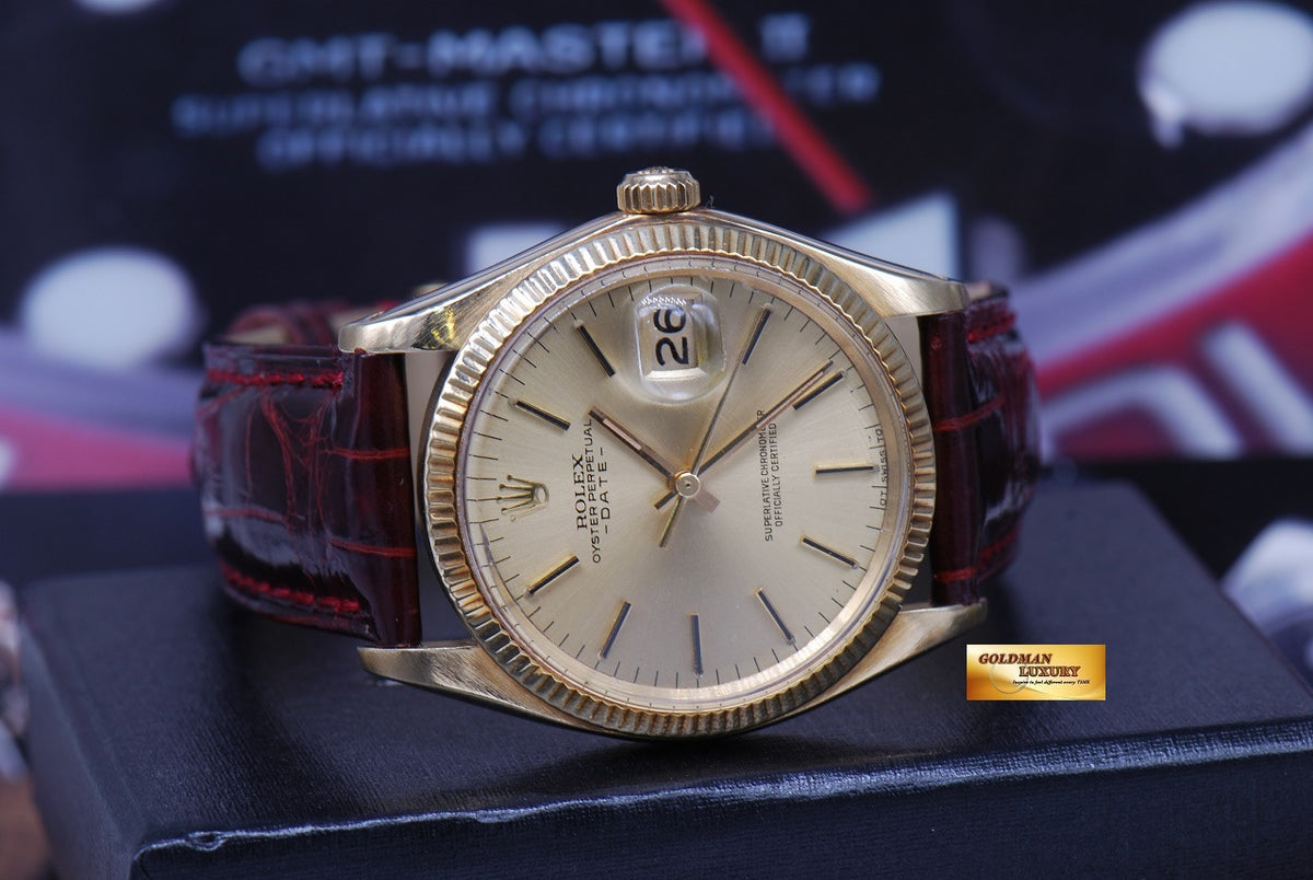 [SOLD] ROLEX OYSTER PERPETUAL DATE 14K YELLOW GOLD Ref : 1503 (VINTAGE)