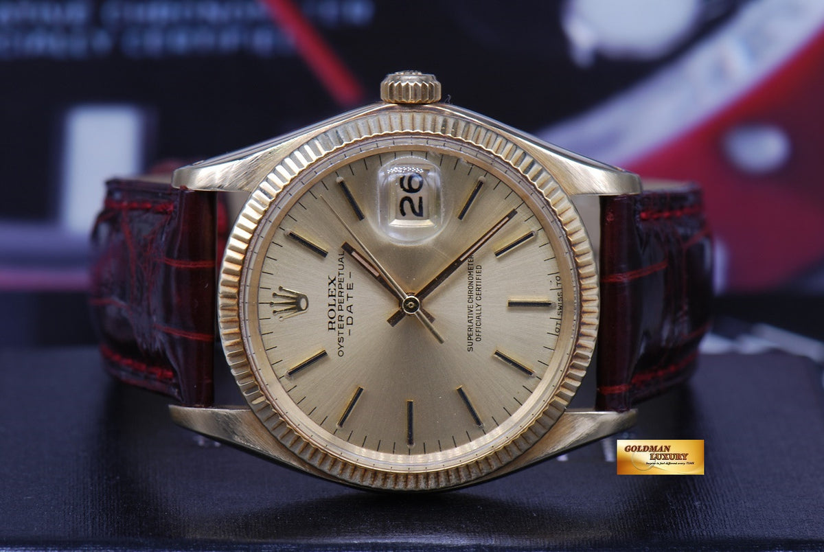 [SOLD] ROLEX OYSTER PERPETUAL DATE 14K YELLOW GOLD Ref : 1503 (VINTAGE)
