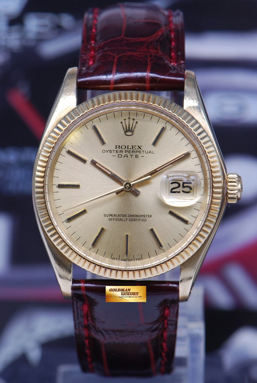 [SOLD] ROLEX OYSTER PERPETUAL DATE 14K YELLOW GOLD Ref : 1503 (VINTAGE)