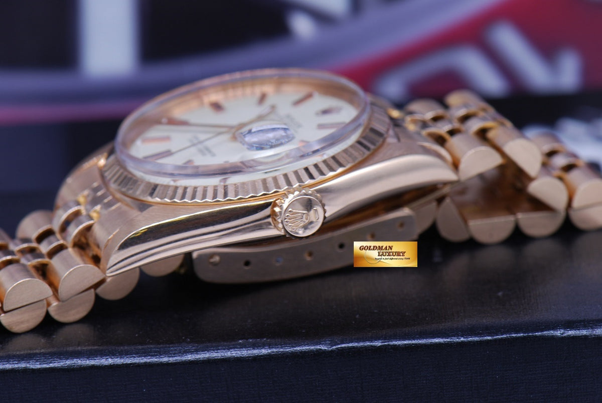 [SOLD] ROLEX OYSTER PERPETUAL DATEJUST 18K ROSE GOLD Ref : 1601 (VERY RARE)