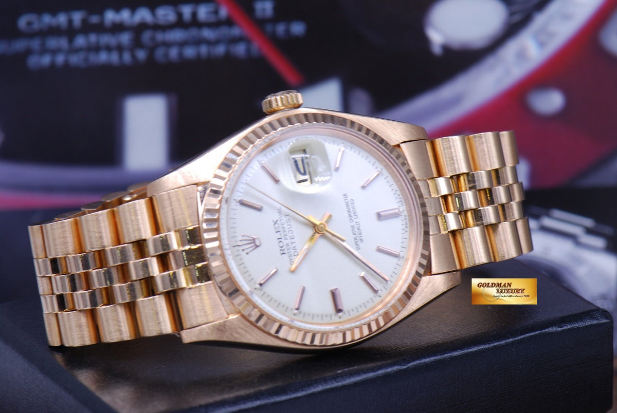 [SOLD] ROLEX OYSTER PERPETUAL DATEJUST 18K ROSE GOLD Ref : 1601 (VERY RARE)