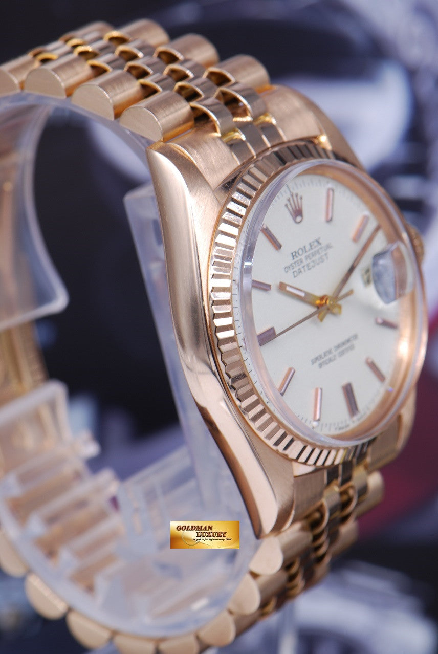 [SOLD] ROLEX OYSTER PERPETUAL DATEJUST 18K ROSE GOLD Ref : 1601 (VERY RARE)