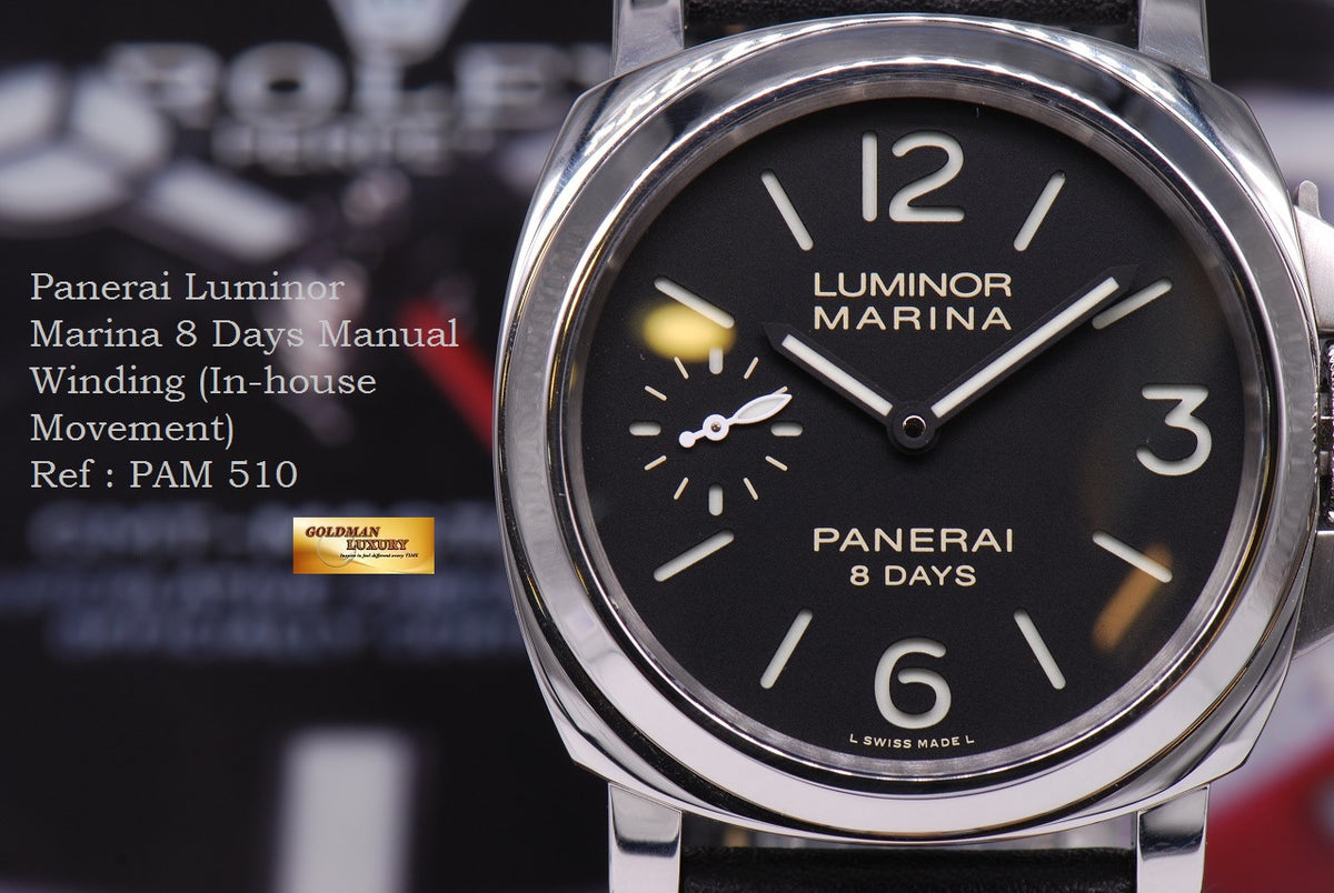 [SOLD] PANERAI LUMINOR MARINA 8 DAYS MANUAL Ref : PAM 510 (MINT)