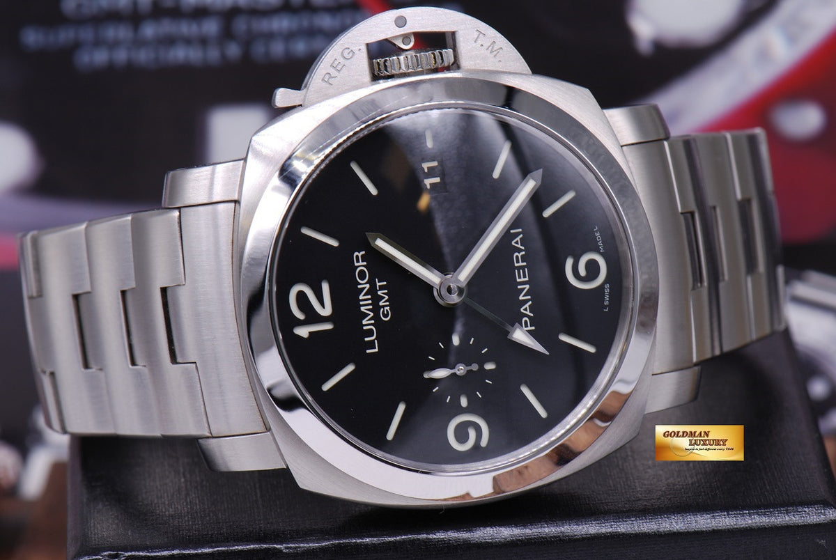 [SOLD] PANERAI LUMINOR GMT 1950 STAINLESS STEEL 44mm Ref : PAM 329 (NEAR MINT)