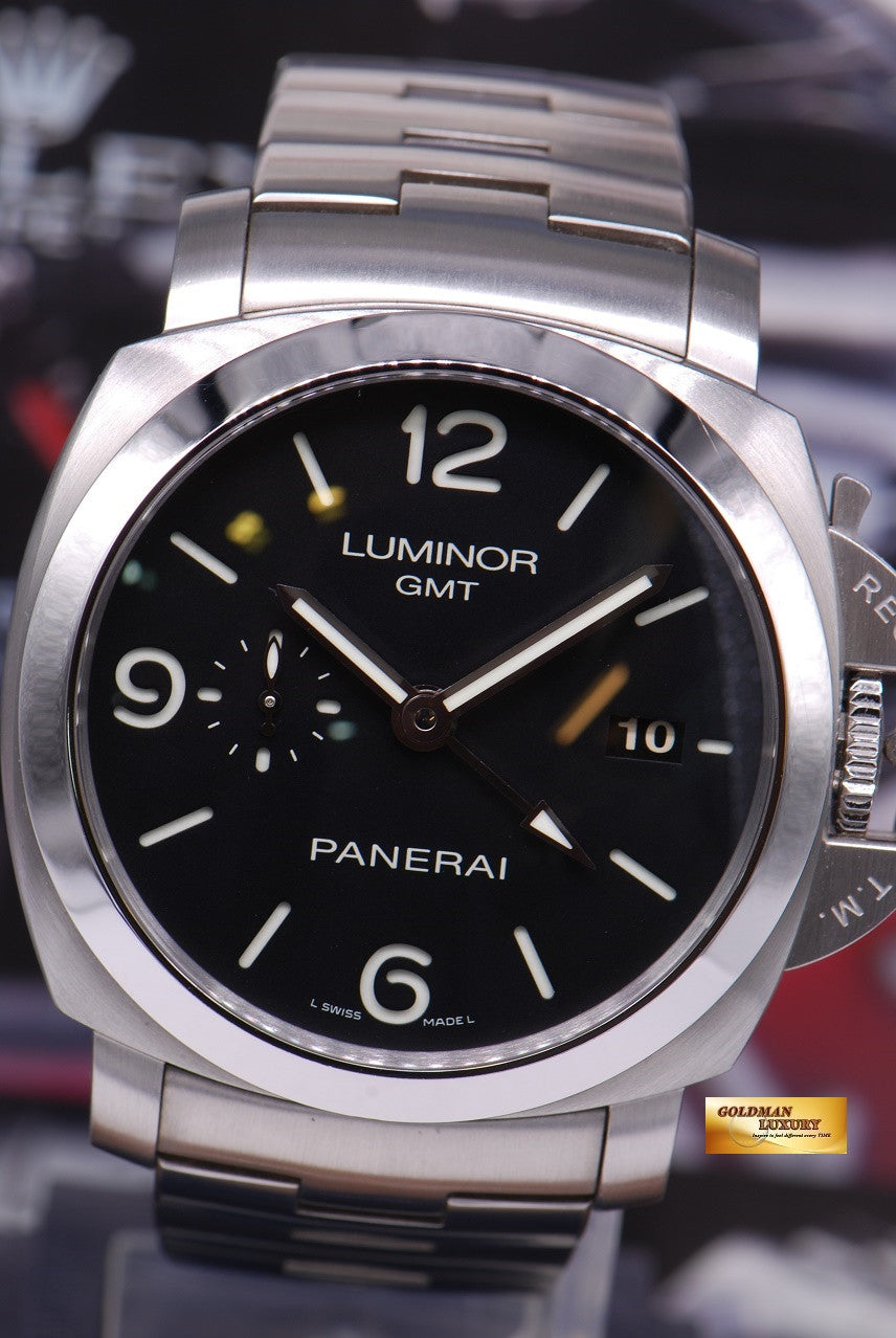 [SOLD] PANERAI LUMINOR GMT 1950 STAINLESS STEEL 44mm Ref : PAM 329 (NEAR MINT)