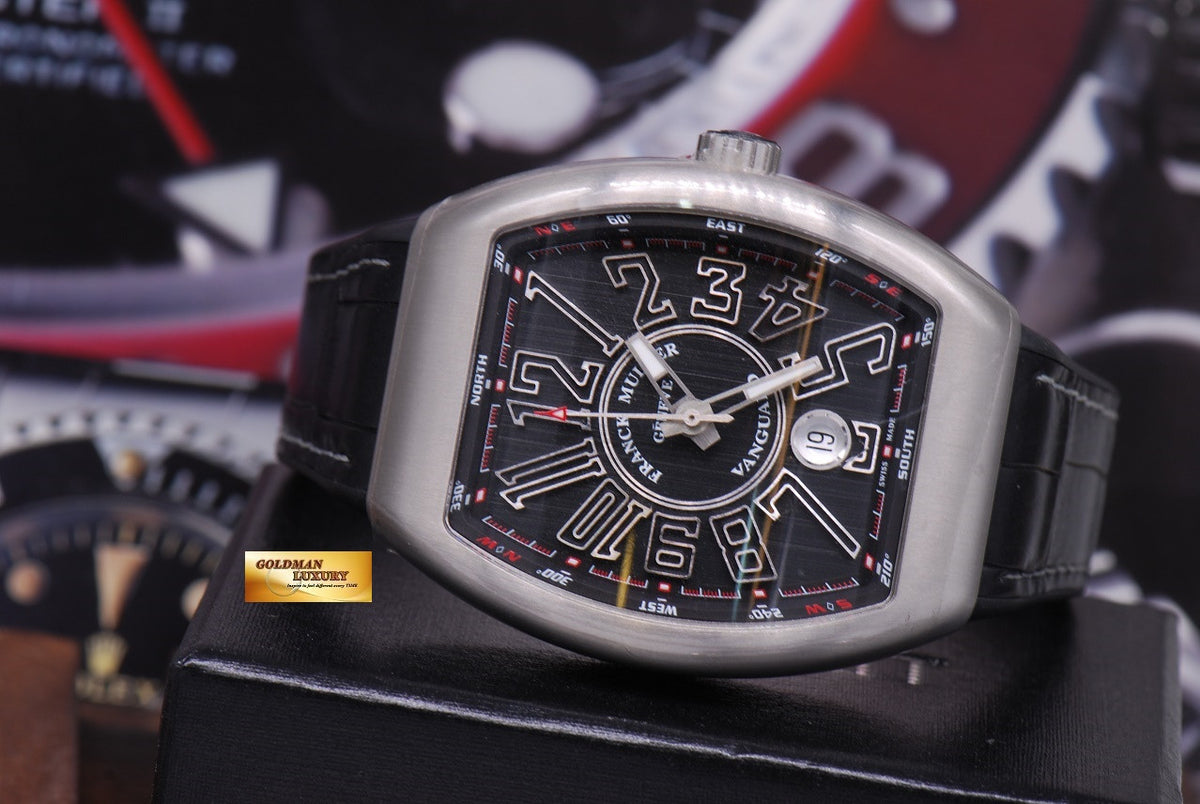 [SOLD] FRANCK MULLER VANGUARD 41mm BRUSHED SS AUTOMATIC Ref V41SCDT (NEW-UNWORN)