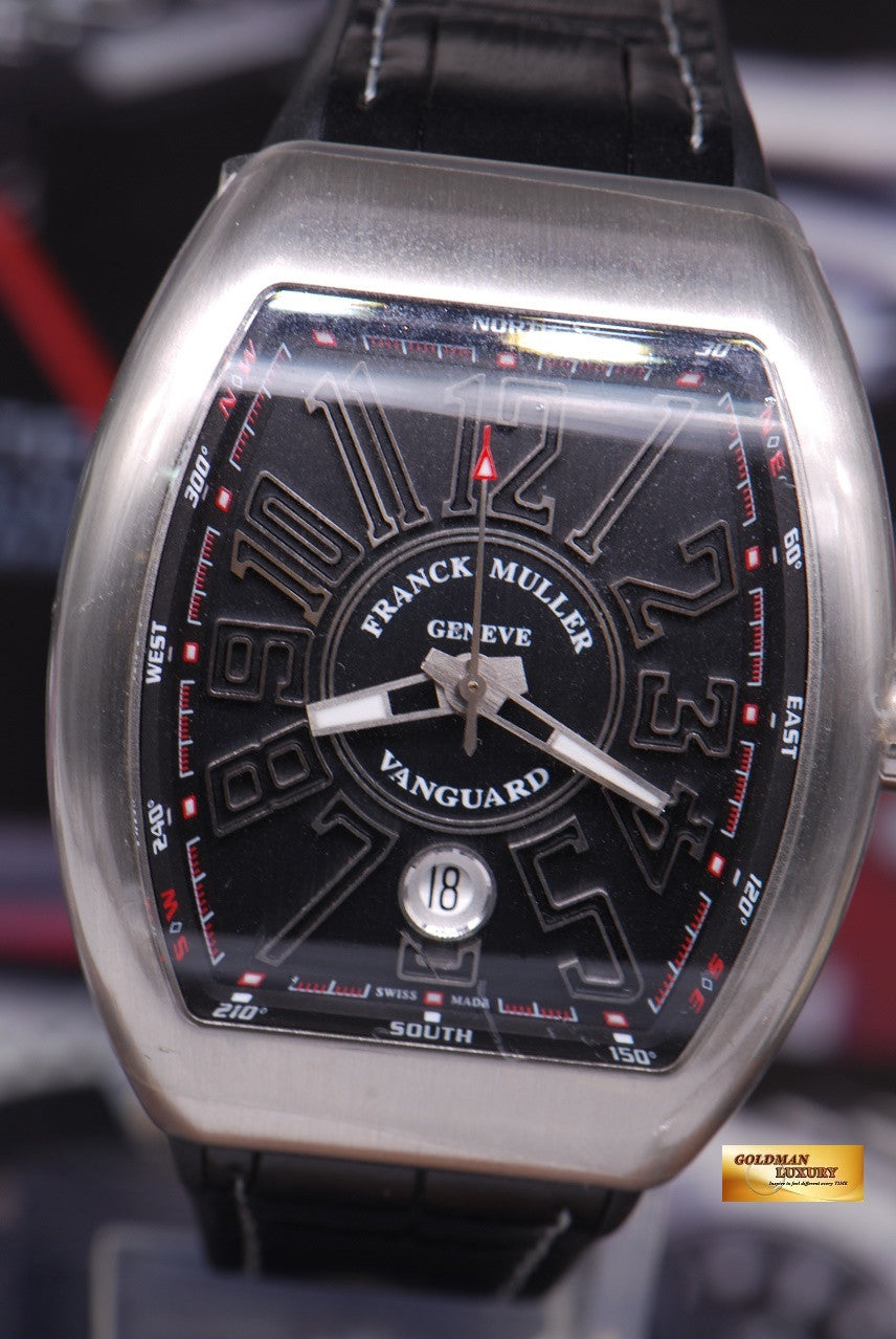 [SOLD] FRANCK MULLER VANGUARD 41mm BRUSHED SS AUTOMATIC Ref V41SCDT (NEW-UNWORN)