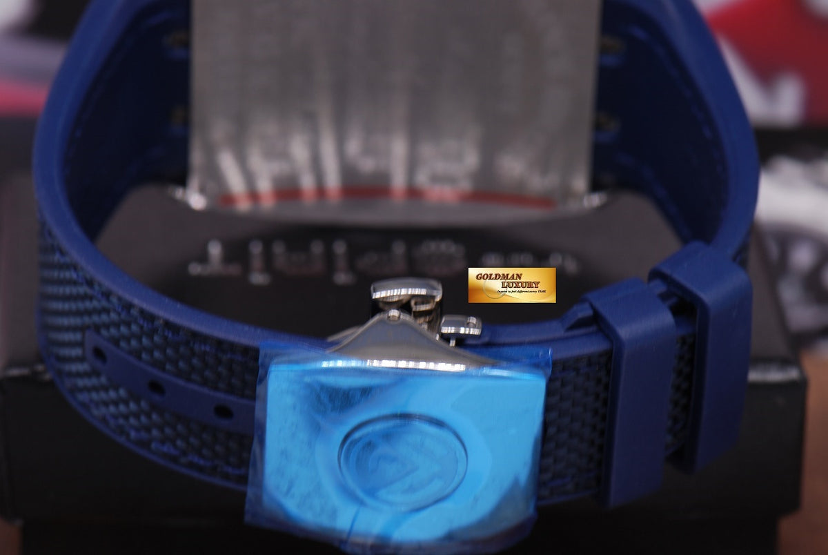 [SOLD] FRANCK MULLER VANGUARD YACHTING 45mm LIGHTING BLUE SS AUTOMATIC Ref V45SCDT (NEW-UNWORN)