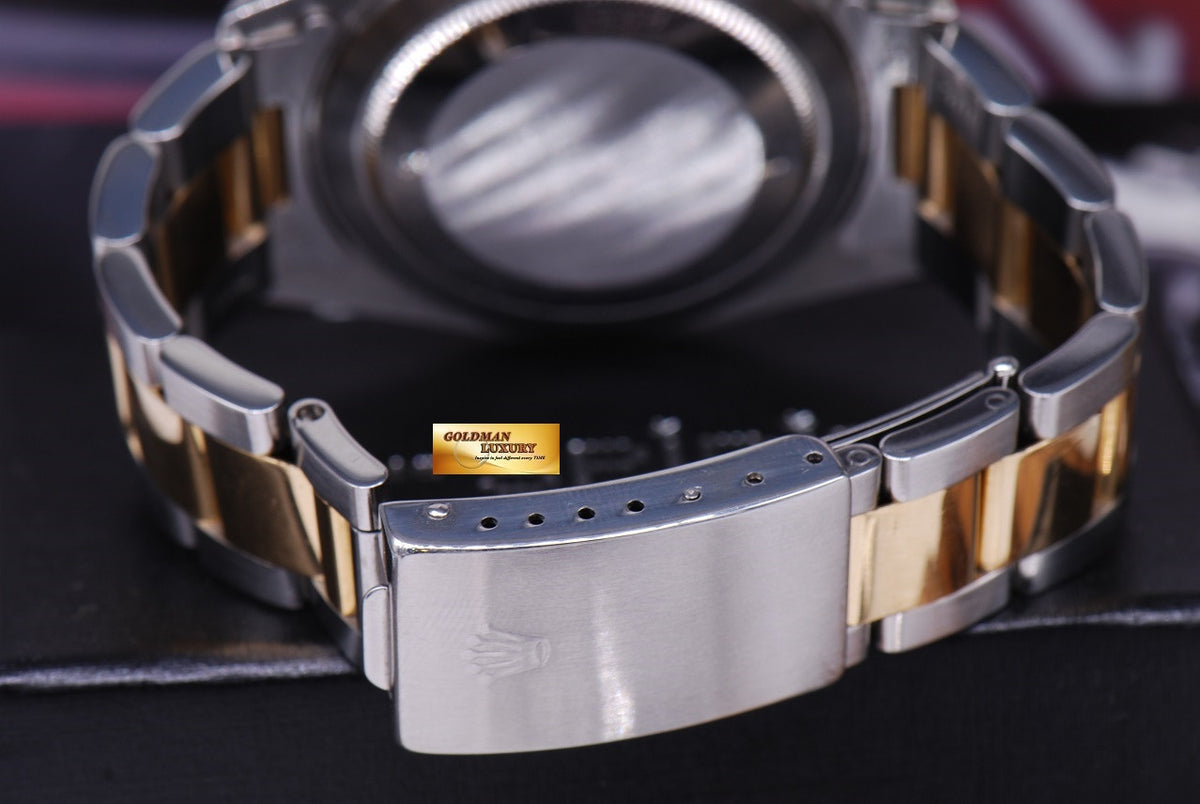 [SOLD] ROLEX OYSTER PERPETUAL GMT-MASTER II HALF-GOLD BLACK Ref : 16713 (MINT)