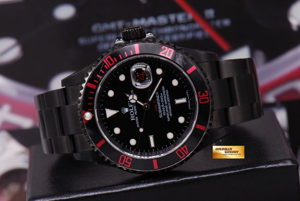 [SOLD] ROLEX BAMFORD EDITION SUBMARINER “RAIN 33” BLACK Ref : 16610 (NEAR MINT)