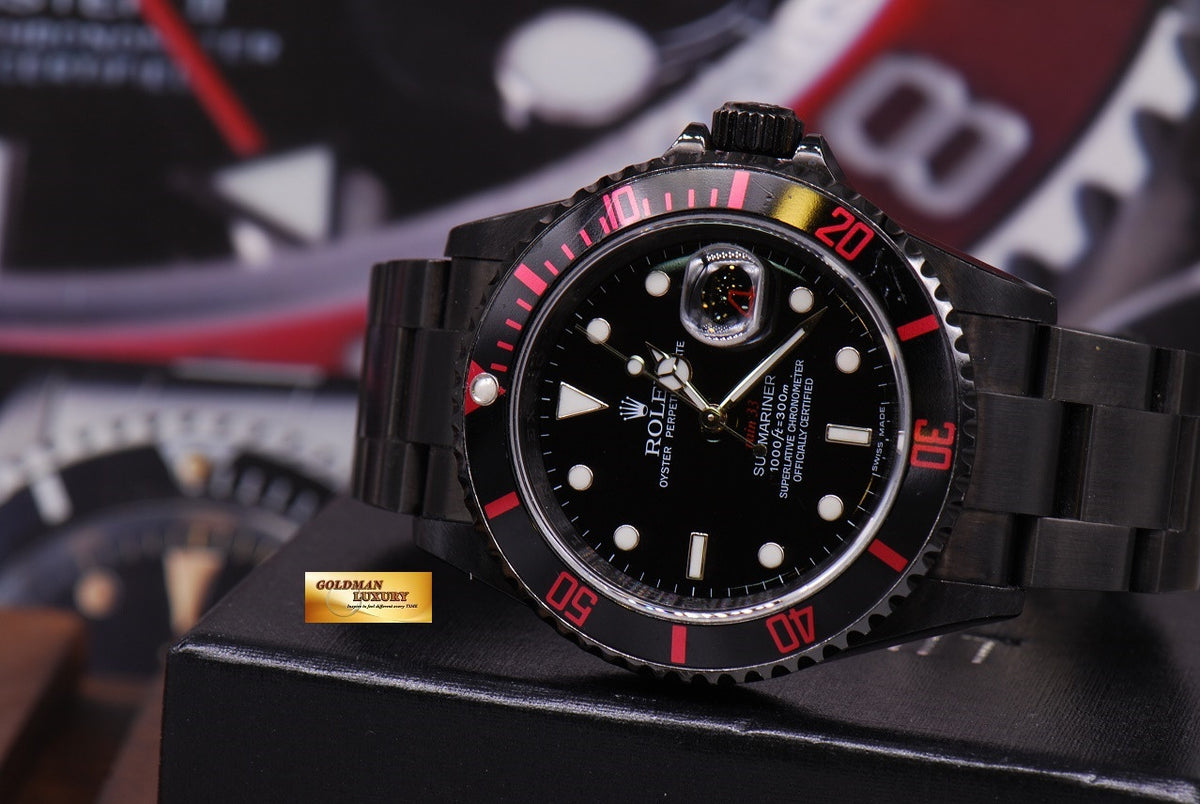 [SOLD] ROLEX BAMFORD EDITION SUBMARINER “RAIN 33” BLACK Ref : 16610 (NEAR MINT)