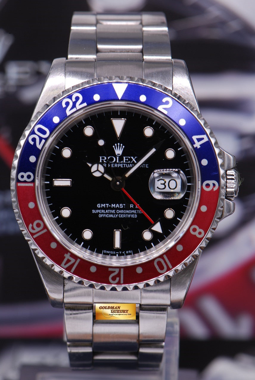[SOLD] ROLEX OYSTER PERPETUAL GMT-MASTER II "PEPSI" BEZEL Ref 16710 (NEAR MINT)