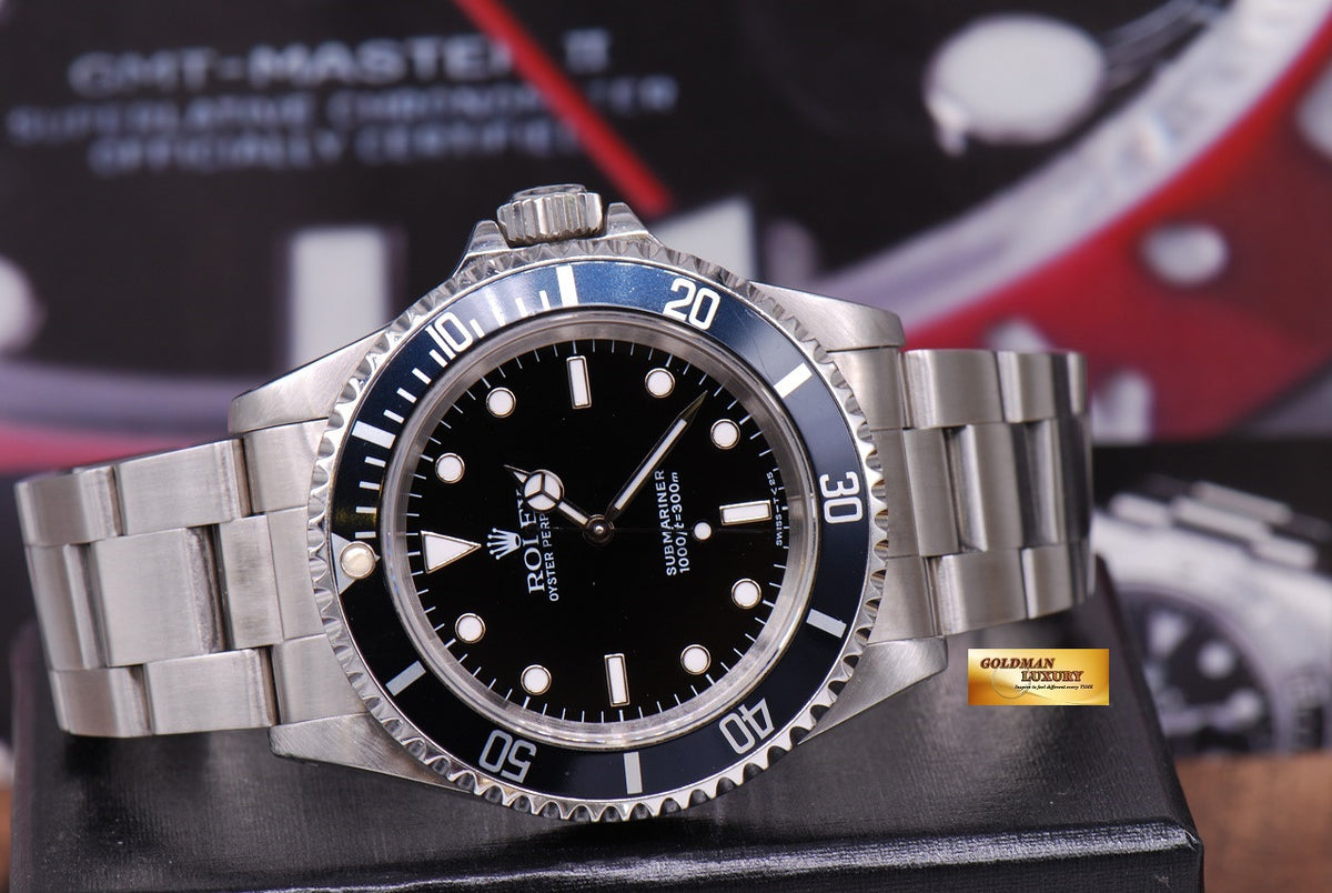 [SOLD] ROLEX OYSTER PERPETUAL NO-DATE SUBMARINER BLACK Ref : 14060 (NEAR MINT)