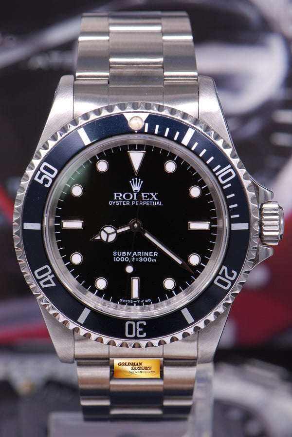 [SOLD] ROLEX OYSTER PERPETUAL NO-DATE SUBMARINER BLACK Ref : 14060 (NEAR MINT)