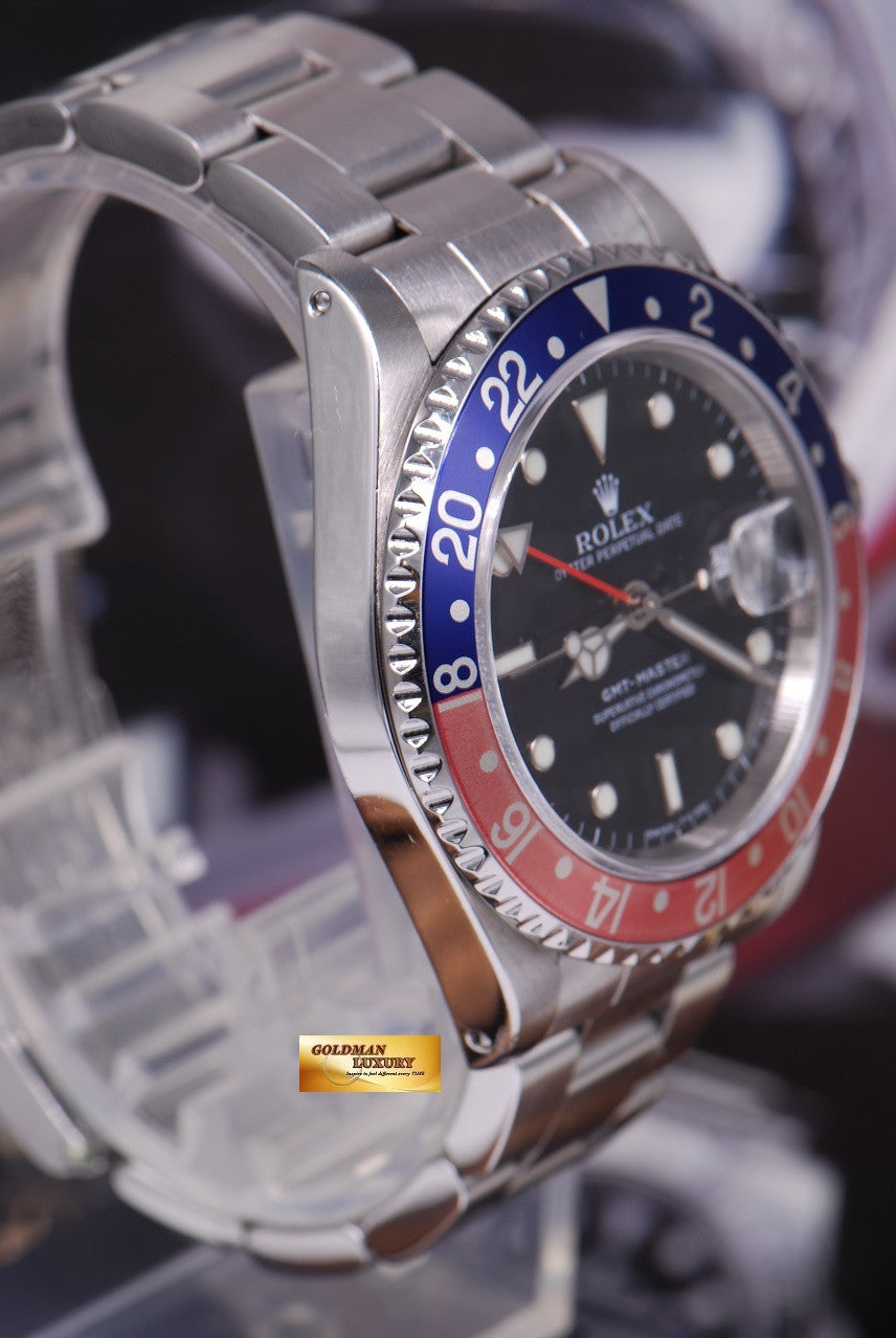 [SOLD] ROLEX OYSTER PERPETUAL GMT-MASTER "PEPSI" BEZEL Ref 16700 (NEAR MINT)