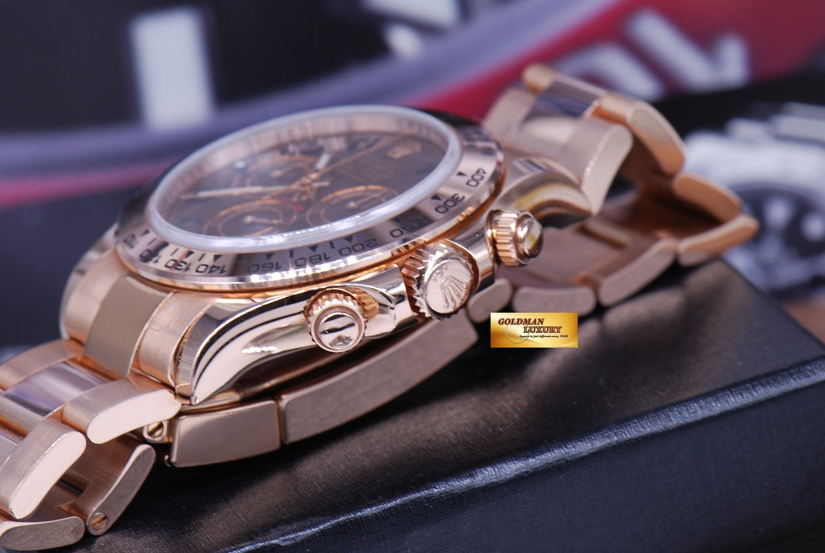 [SOLD] ROLEX OYSTER PERPETUAL 18K EVEROSE GOLD CHRONOGRAPH Ref 116505 (LNIB)